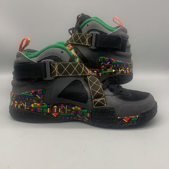 Nike Air Raid Peace"Bundle" Size 8.5 Dark Grey Black-Multicolor - Picture 2 of 7